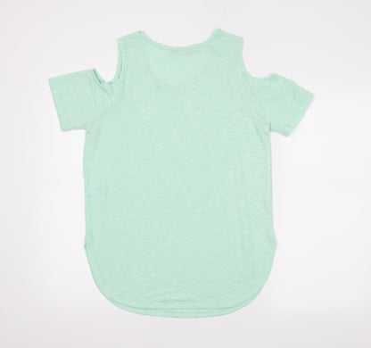 Womens UK Size 10 Select Green Tunic Blouse