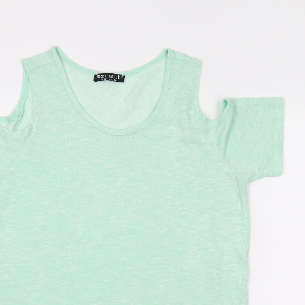 Womens UK Size 10 Select Green Tunic Blouse