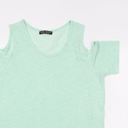 Womens UK Size 10 Select Green Tunic Blouse