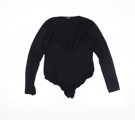Missguided Womens Black   Bodysuit One-Piece Size 12