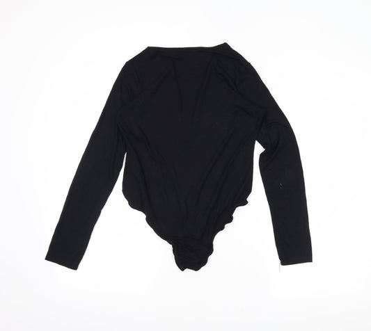 Missguided Womens Black   Bodysuit One-Piece Size 12