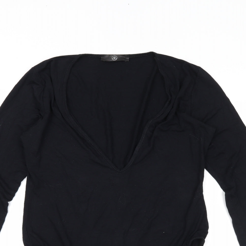 Missguided Womens Black   Bodysuit One-Piece Size 12