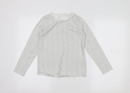George Girls White   Basic T-Shirt Size 10-11 Years
