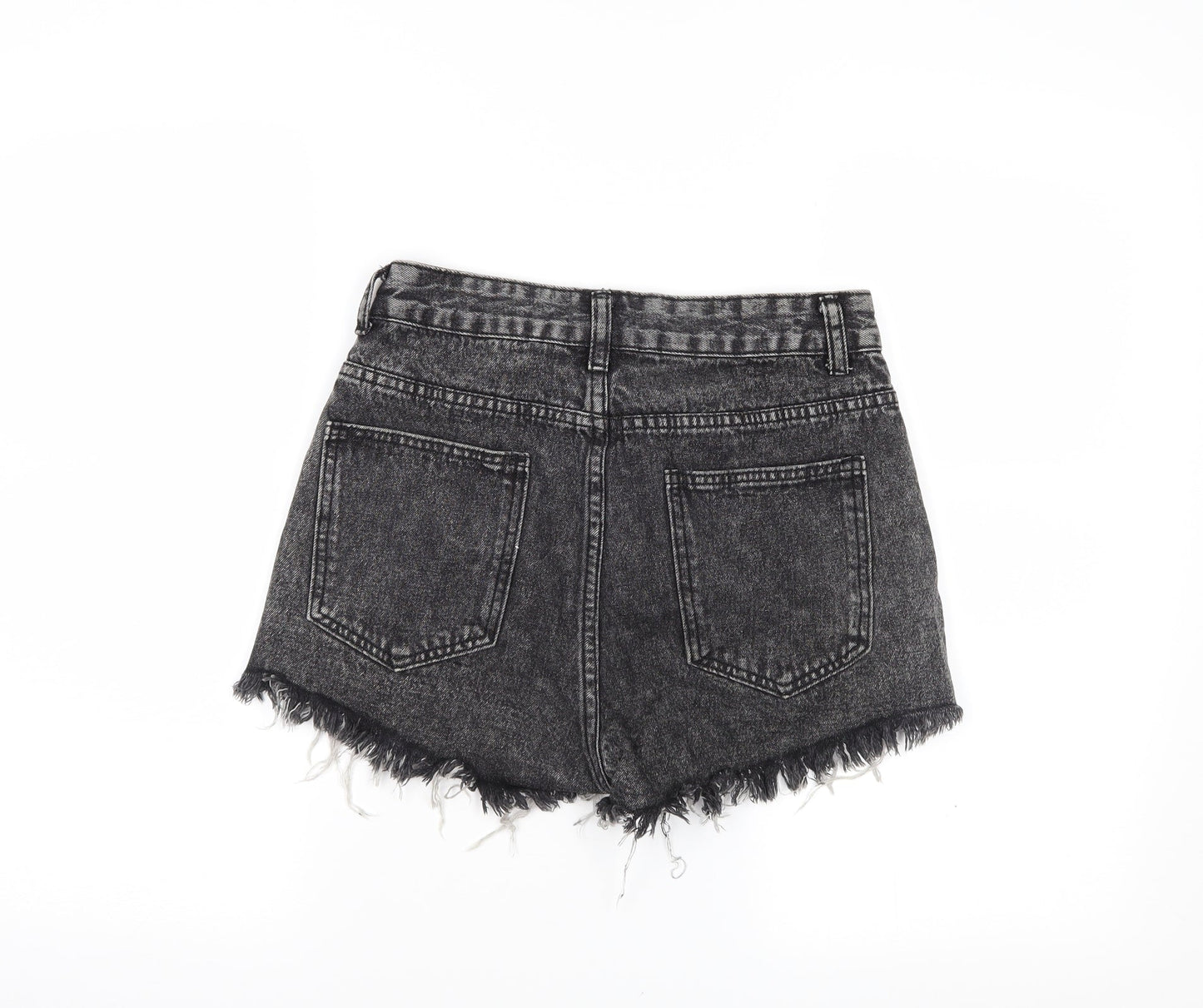 SheIn Womens Grey  Denim Hot Pants Shorts Size S