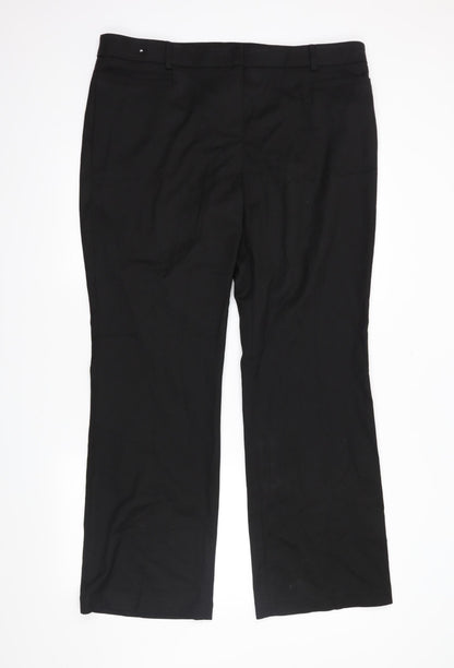 Womens UK Size 16 NEXT Regular Fit  Black Trousers