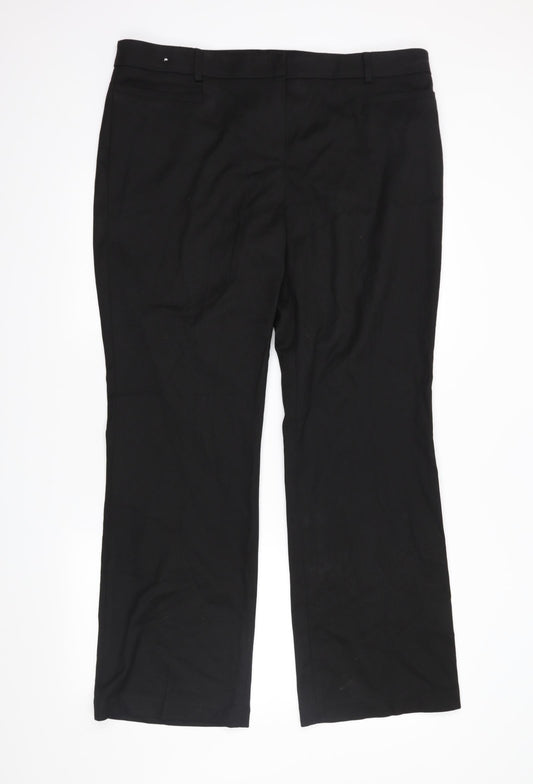 Womens UK Size 16 NEXT Regular Fit  Black Trousers