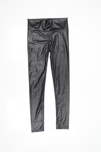 Yoins Womens Black   Pedal Pusher Leggings Size S L28 in