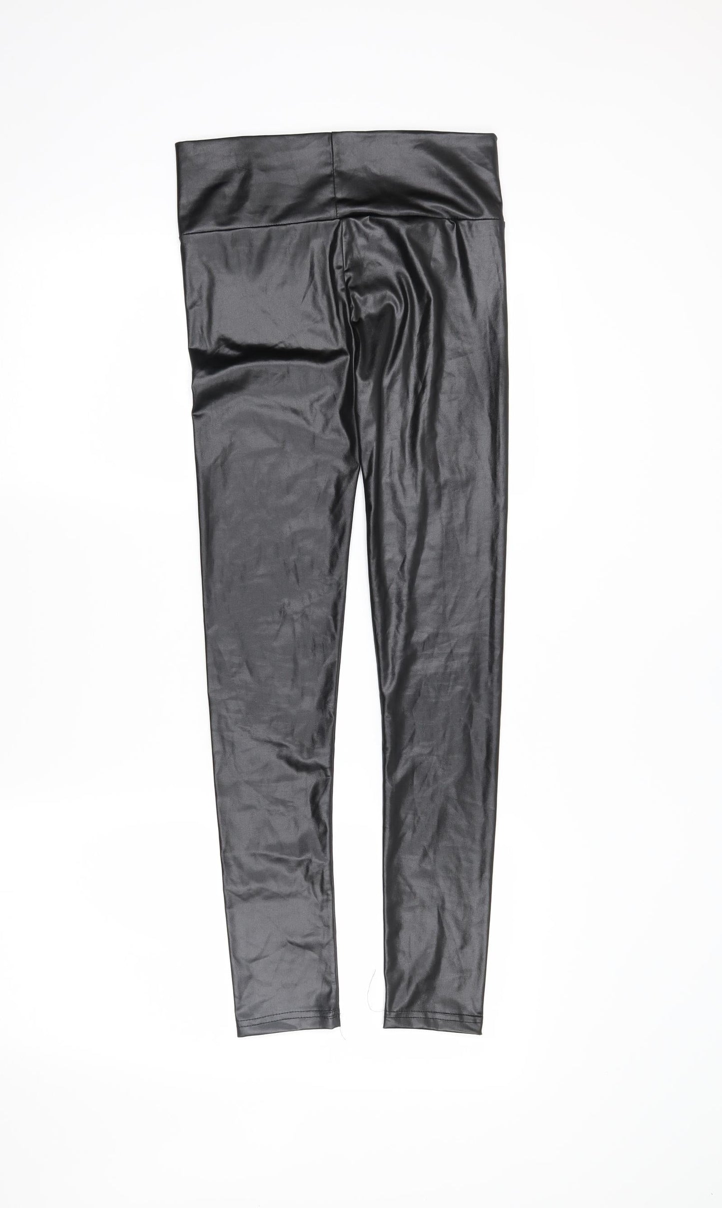 Yoins Womens Black   Pedal Pusher Leggings Size S L28 in