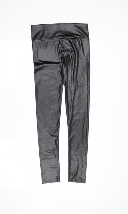 Yoins Womens Black   Pedal Pusher Leggings Size S L28 in