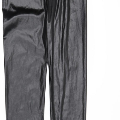 Yoins Womens Black   Pedal Pusher Leggings Size S L28 in