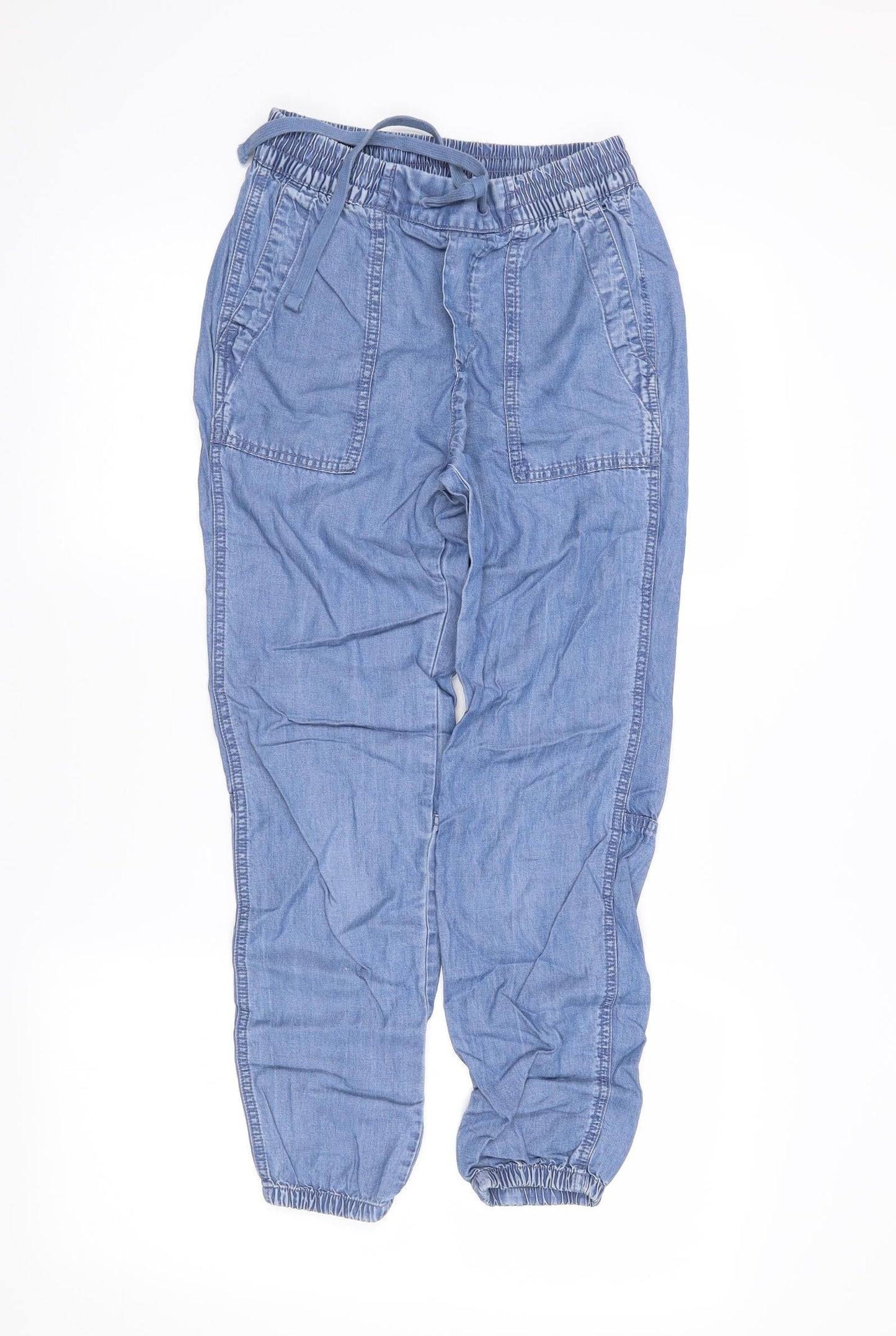 Womens UK Size 3XS Gap Regular Fit Chino Blue Trousers