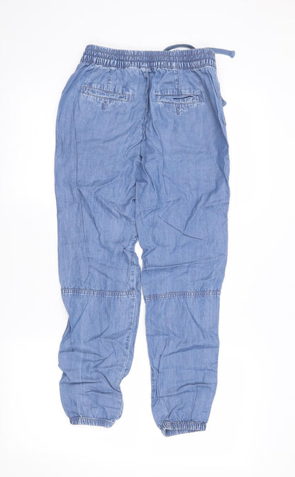 Womens UK Size 3XS Gap Regular Fit Chino Blue Trousers