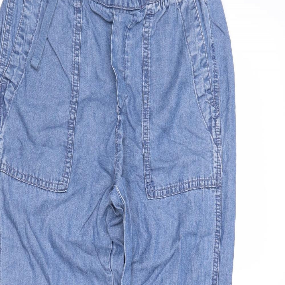 Womens UK Size 3XS Gap Regular Fit Chino Blue Trousers