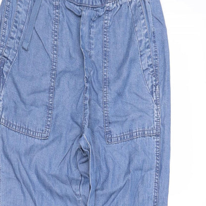 Womens UK Size 3XS Gap Regular Fit Chino Blue Trousers