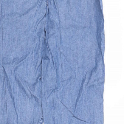 Womens UK Size 3XS Gap Regular Fit Chino Blue Trousers
