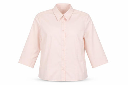 Womens UK Size 14 AMARANTO Pink Basic Button-Up