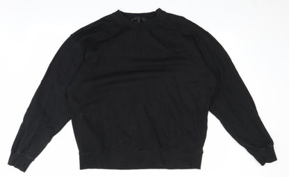 Mennace Mens Black   Pullover Jumper Size M