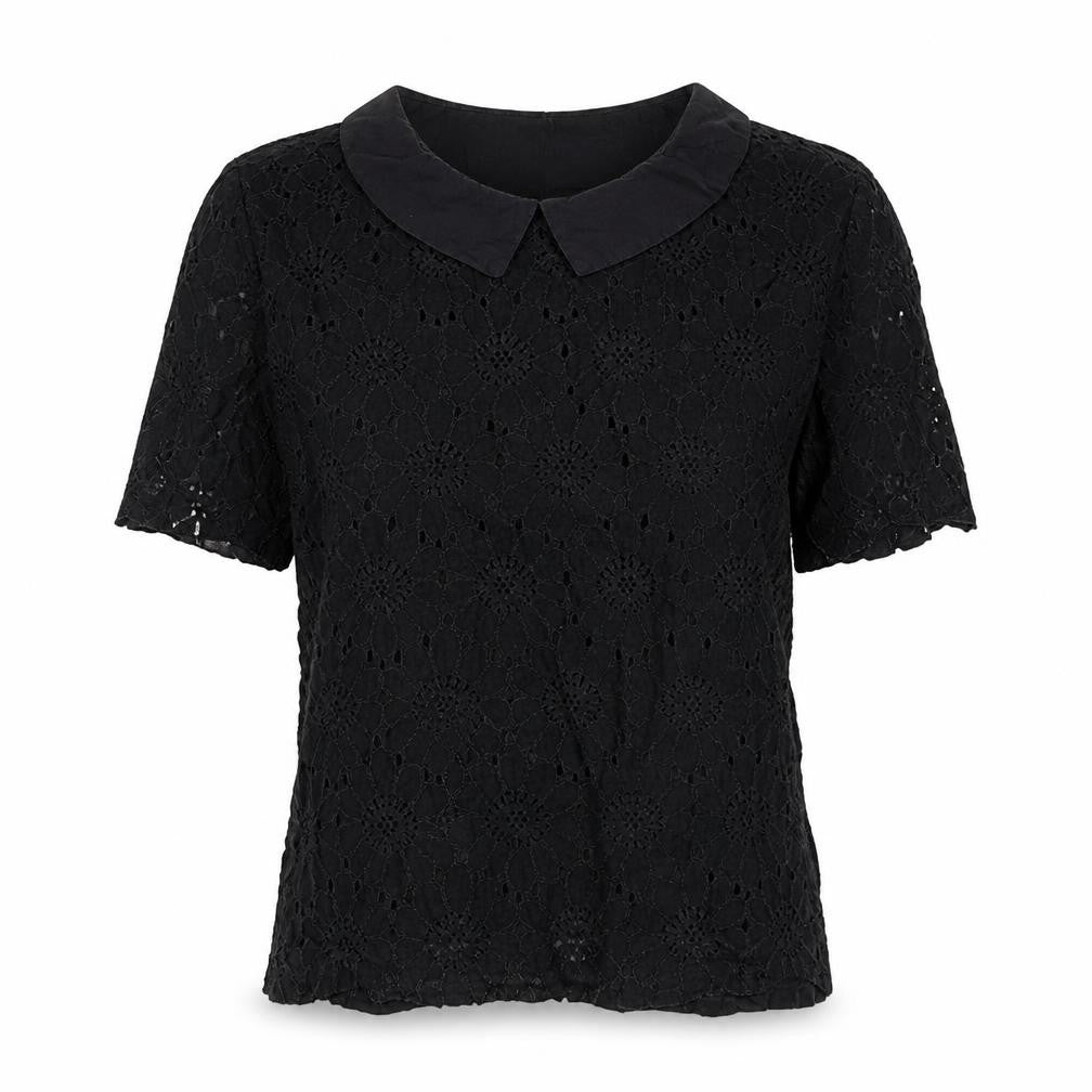 Womens UK Size 8 NEXT Black Basic T-Shirt