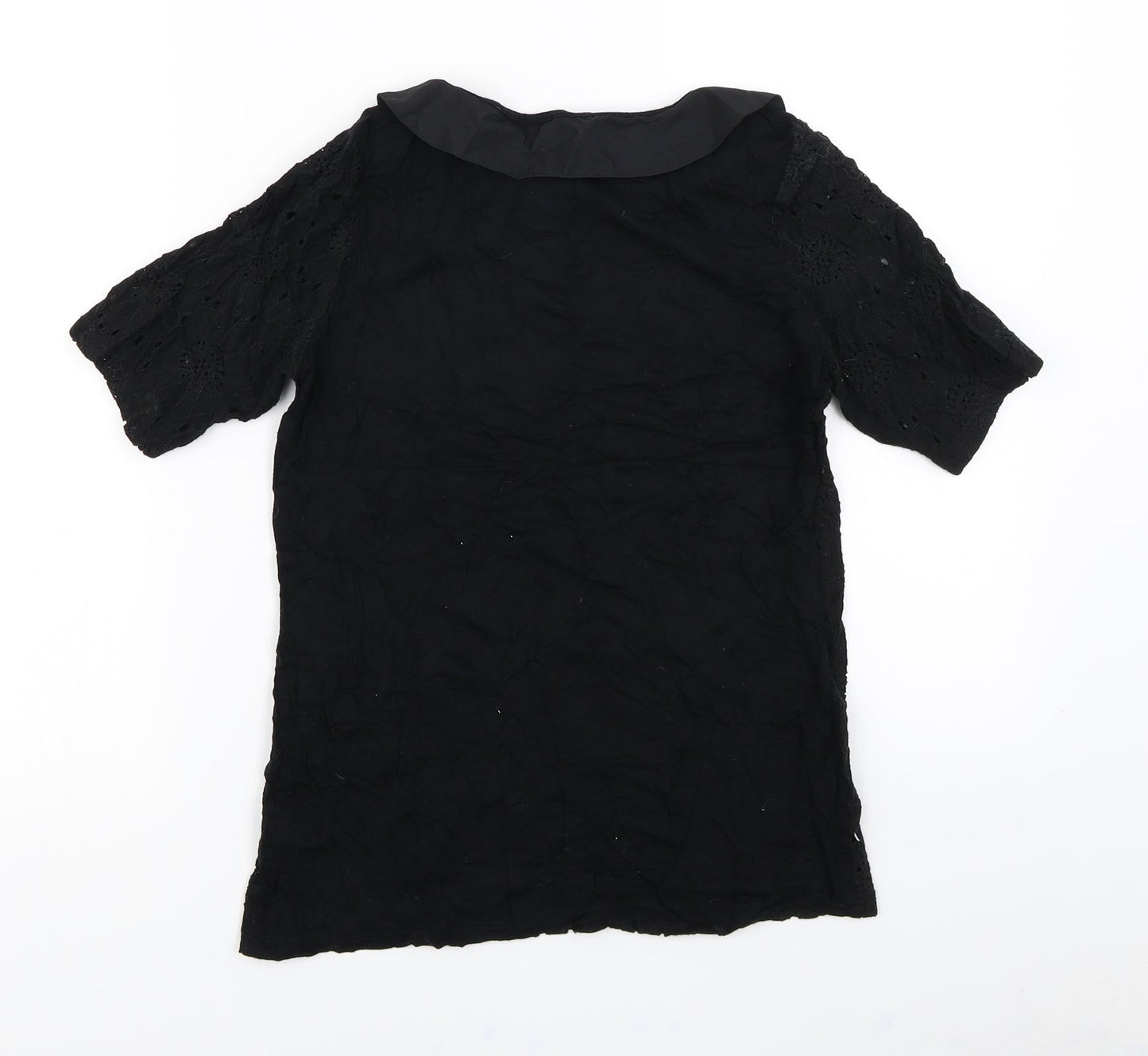 Womens UK Size 8 NEXT Black Basic T-Shirt