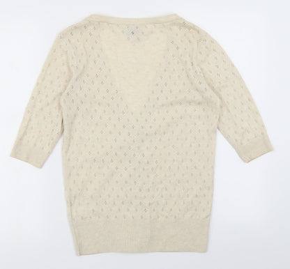 G21 Womens Beige   Cardigan Jumper Size 10