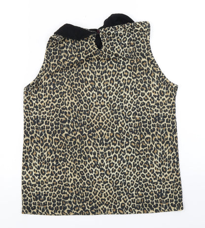 Womens UK Size 10 Internacionale Brown Basic Tank