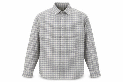 Mens UK Size XL Lucky Brand Grey  Button-Up Long Sleeve Casual Shirt