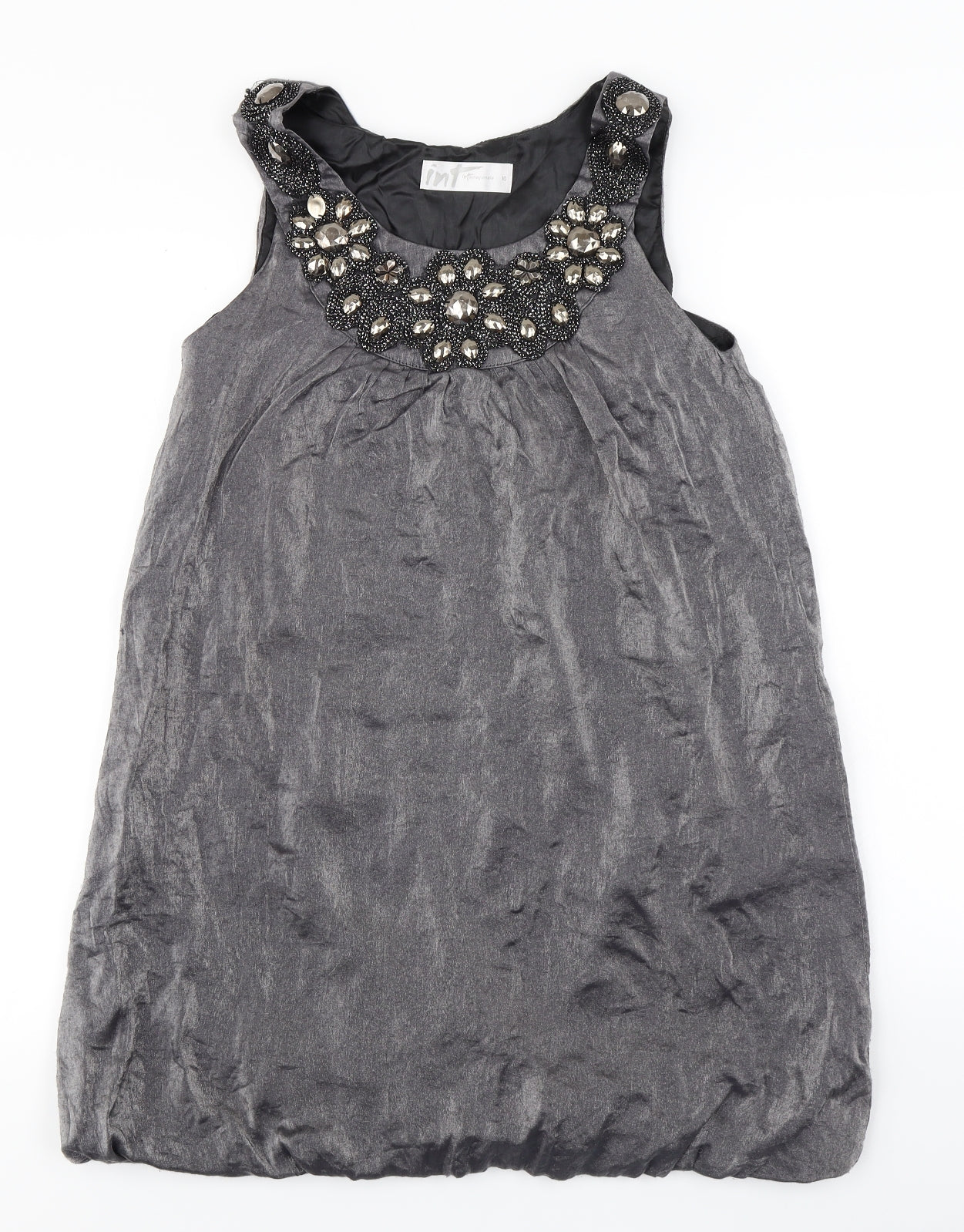 Internacionale Womens Grey   A-Line  Size 10