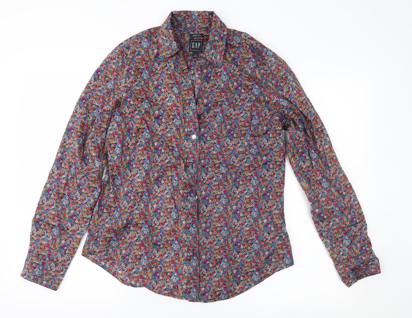 Womens UK Size XS Gap Multicoloured Basic Button-Up