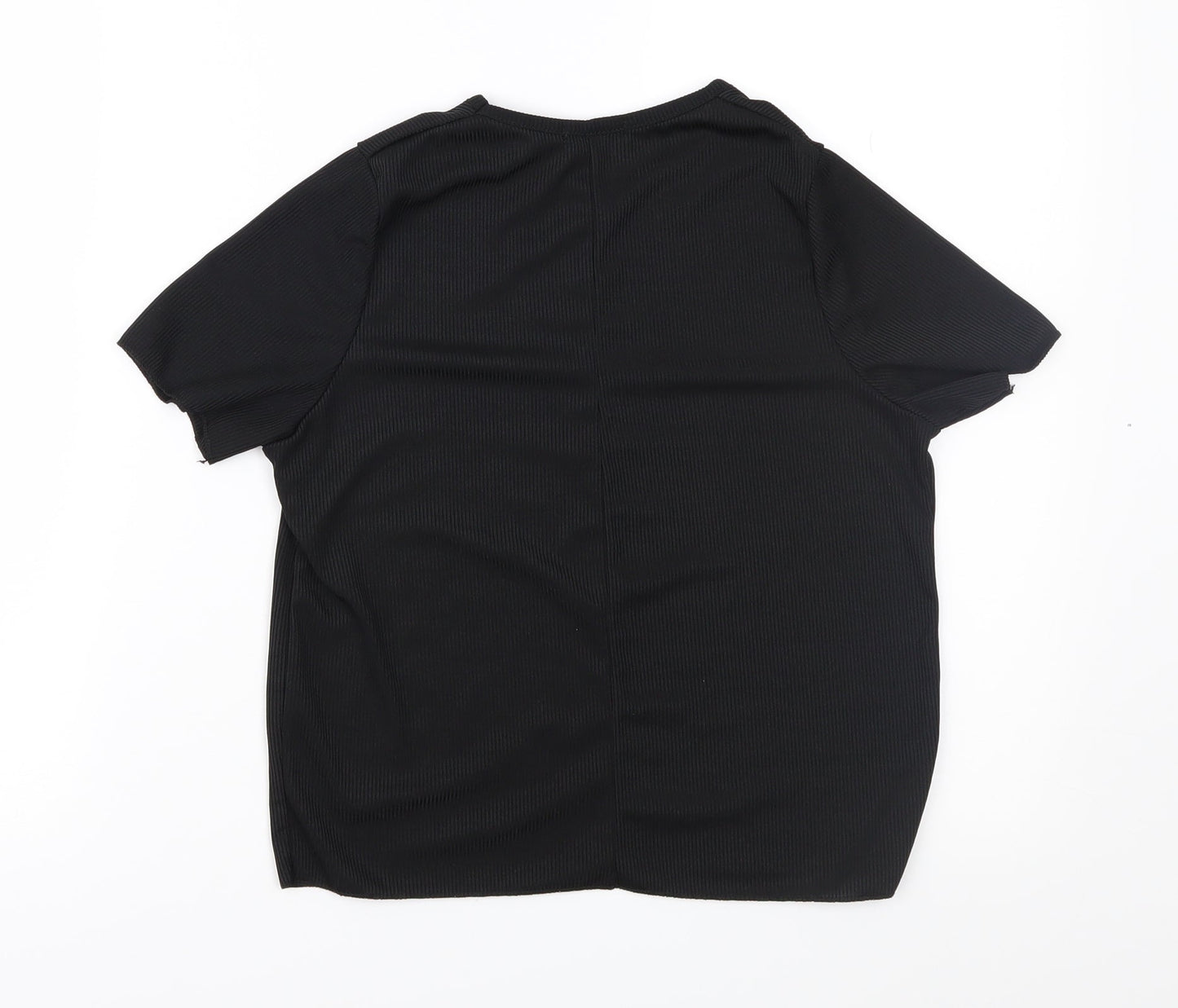 Boohoo Womens Black   Basic T-Shirt Size 4