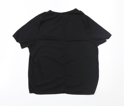 Boohoo Womens Black   Basic T-Shirt Size 4