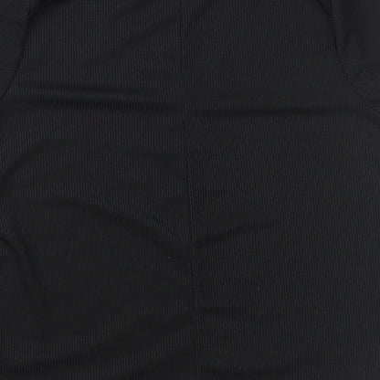 Boohoo Womens Black   Basic T-Shirt Size 4