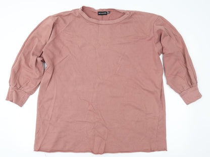 PRETTYLITTLETHING Womens Pink   Pullover Sweatshirt Size 6