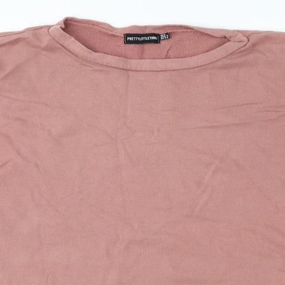 PRETTYLITTLETHING Womens Pink   Pullover Sweatshirt Size 6