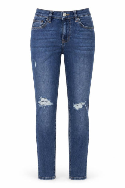 Womens UK Size 26 in Topshop Regular Fit Skinny Blue Jeans