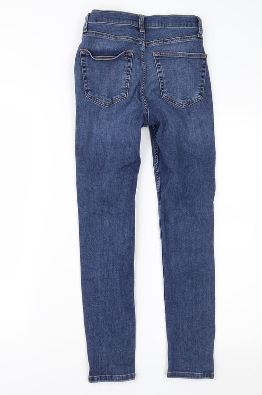 Topshop Womens Blue  Denim Skinny Jeans Size 26 in L30 in