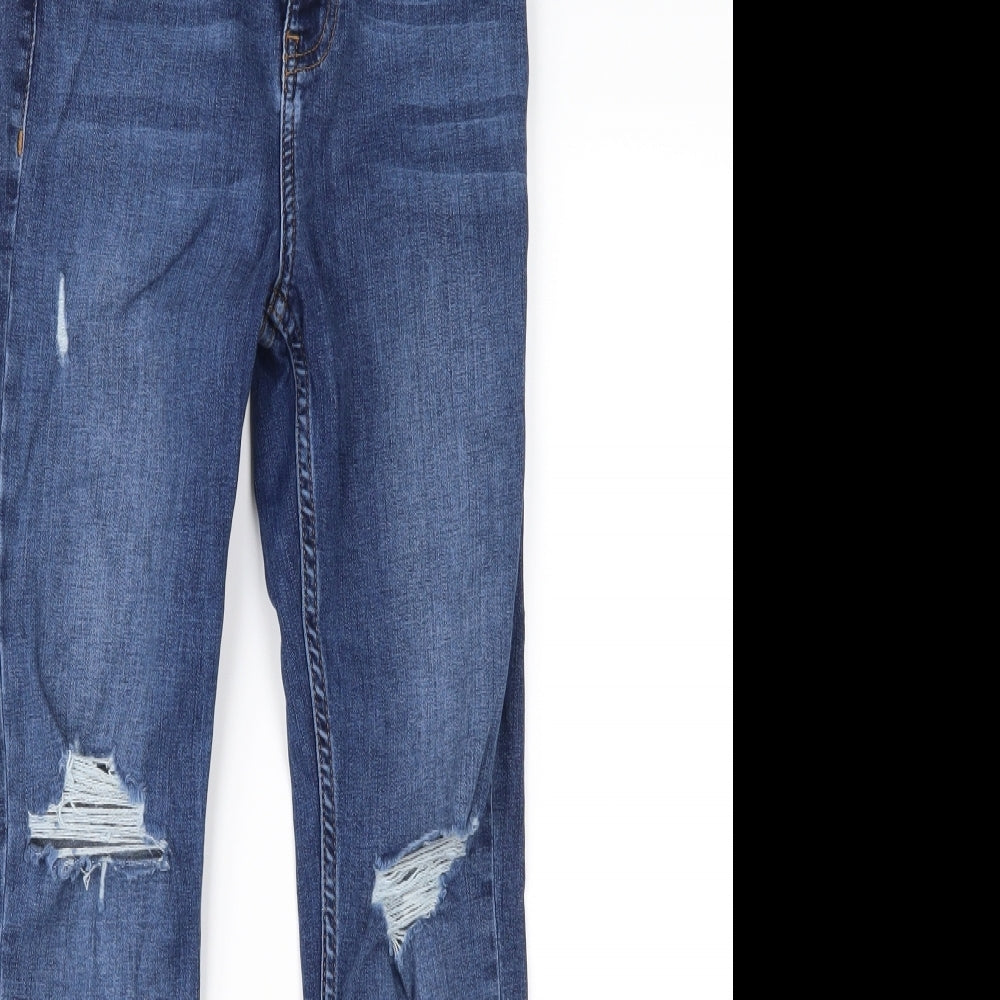 Topshop Womens Blue  Denim Skinny Jeans Size 26 in L30 in