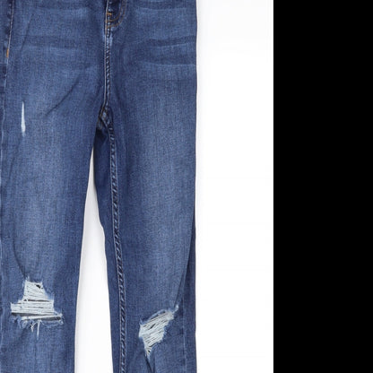 Topshop Womens Blue  Denim Skinny Jeans Size 26 in L30 in