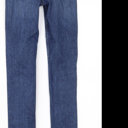 Topshop Womens Blue  Denim Skinny Jeans Size 26 in L30 in