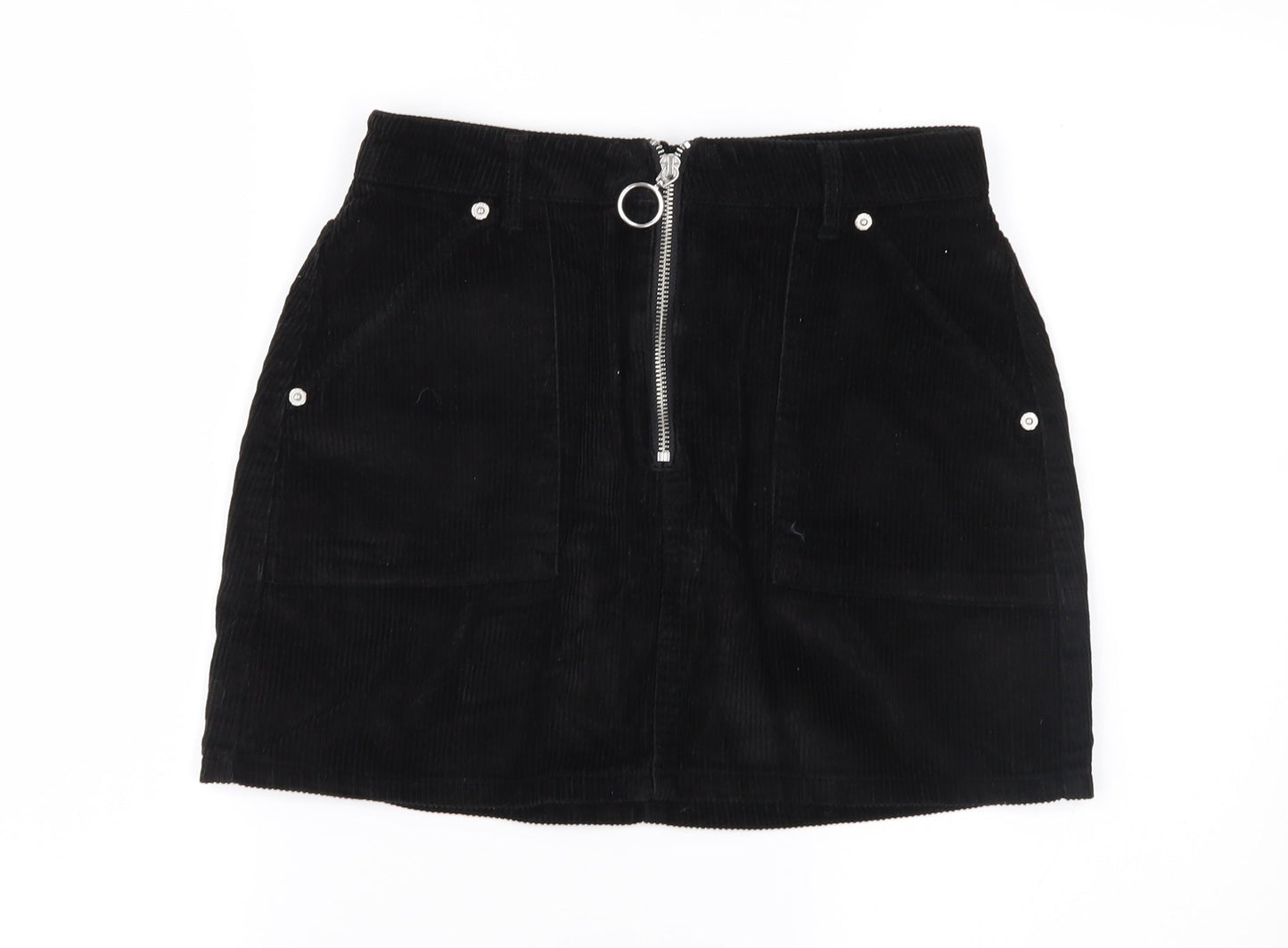Womens UK Size 8 Topshop A-Line Corduroy Skirt