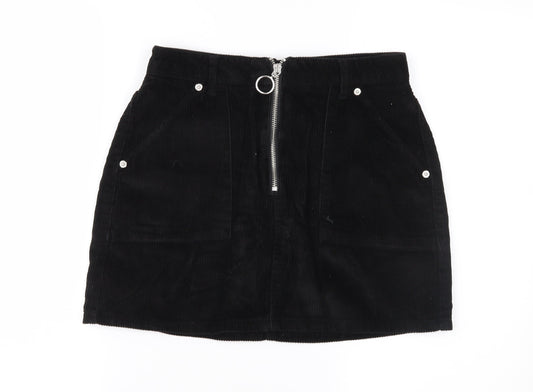 Womens UK Size 8 Topshop A-Line Corduroy Skirt