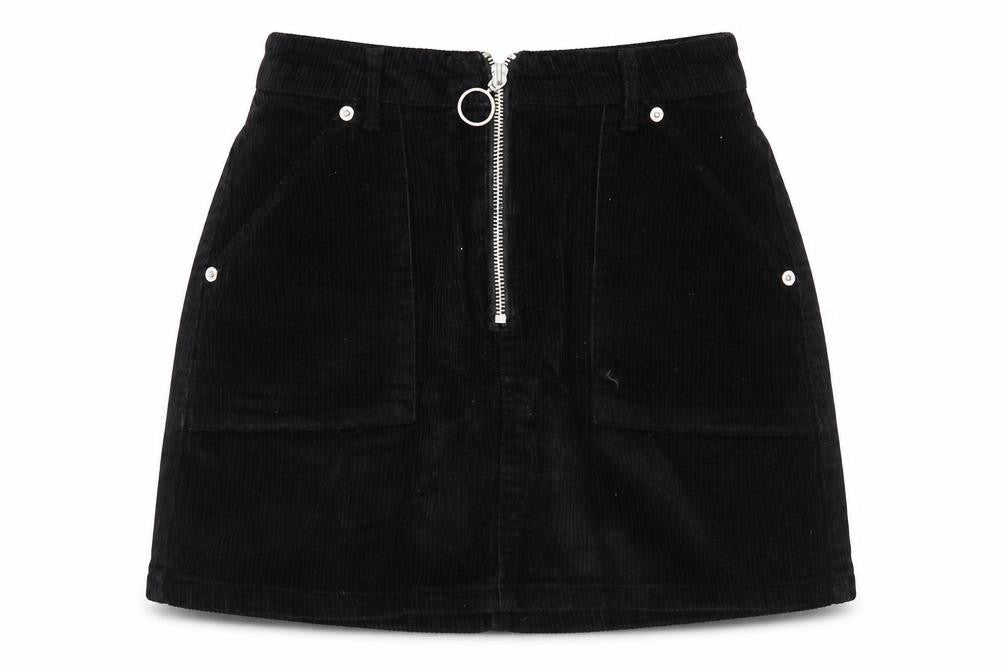 Womens UK Size 8 Topshop A-Line Corduroy Skirt