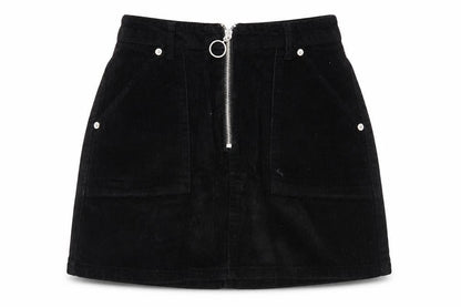 Womens UK Size 8 Topshop A-Line Corduroy Skirt