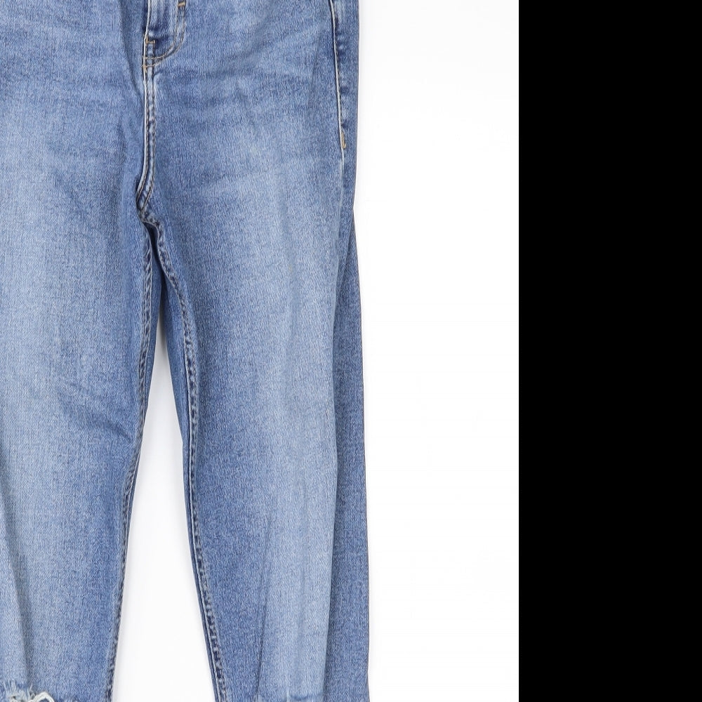 Topshop Womens Blue  Denim Cropped Jeans Size 26 in L23 in