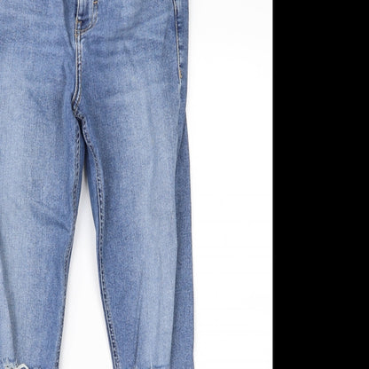 Topshop Womens Blue  Denim Cropped Jeans Size 26 in L23 in