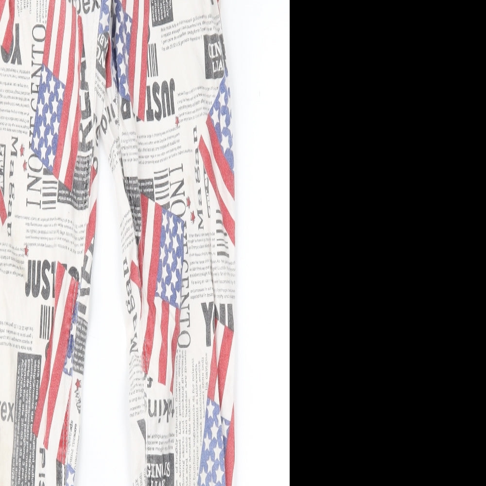 Womens UK Size 6 Toxik3 Regular Fit Skinny White Jeans