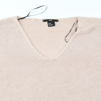 H&M Womens Pink  Knit Pullover Jumper Size XS