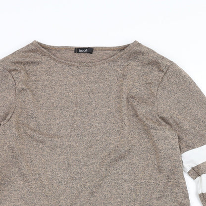 Boohoo Womens Brown   Pullover Jumper Size M