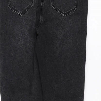 Matalan Womens Black  Denim Skinny Jeans Size 12 L26 in - velvet stripe