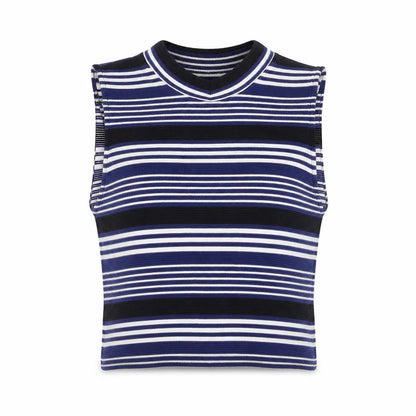 Womens UK Size M Divided by H&M Blue Basic Tank