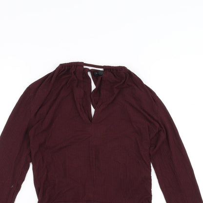 Topshop Womens Purple   Bodysuit One-Piece Size 8